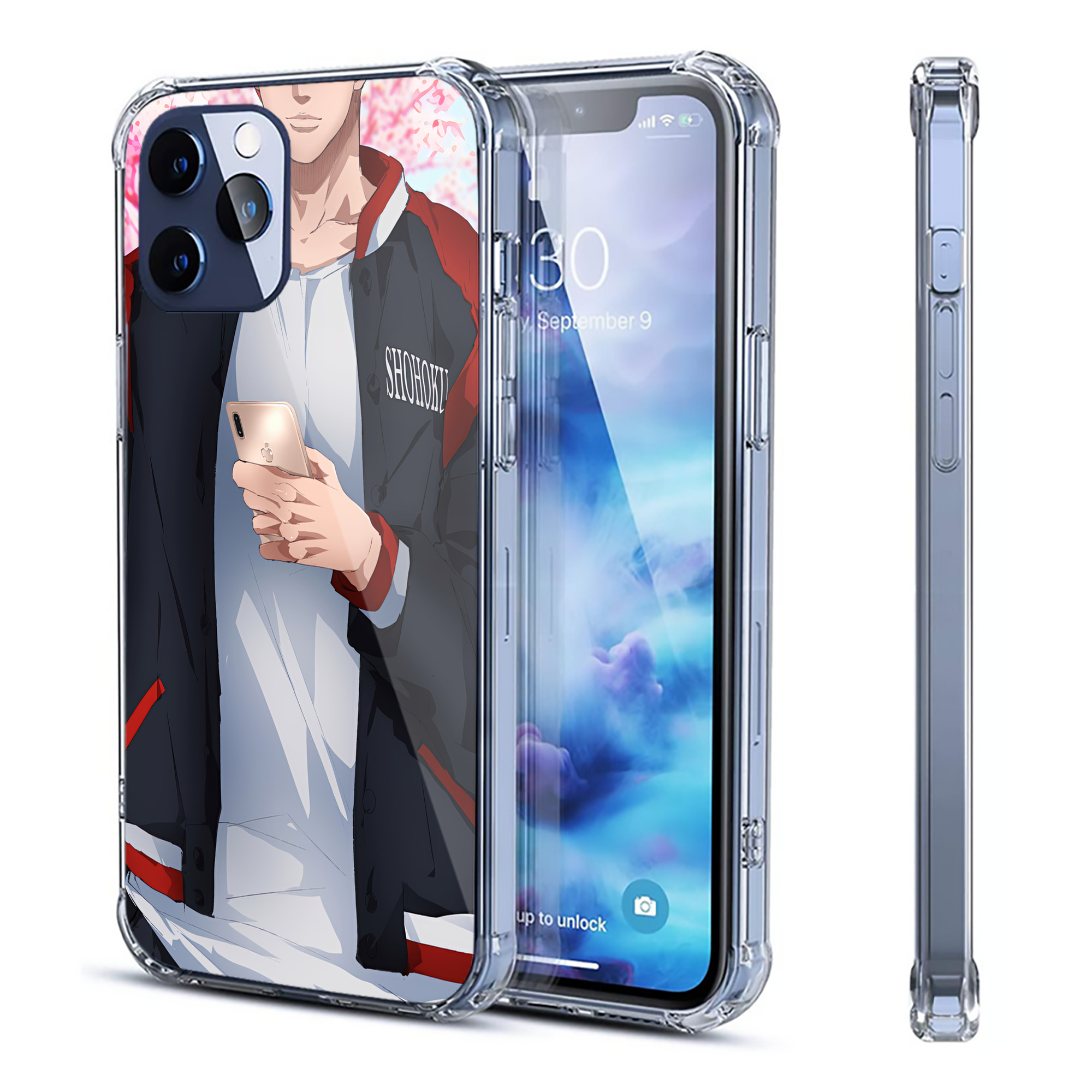 （画像用） SLAM DUNK／スラムダンク 【iPhone 12シリーズ対応】透明スマホケース（クリアソフトケース）